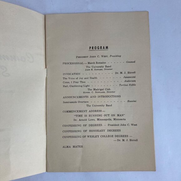 Vintage 1950 University of North Dakota Spring Commencement Program Book UND - Picture 6 of 10